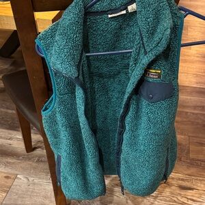 L.L. Bean Turquoise Fleece Vest
